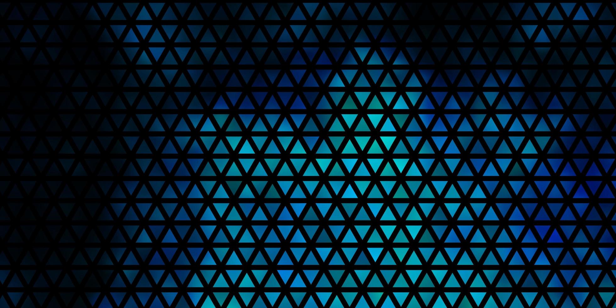 donkerblauw vectorpatroon met veelhoekige stijl. vector