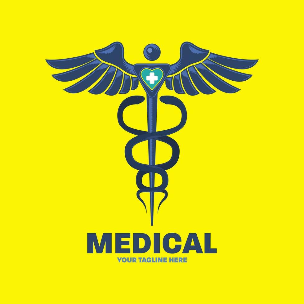 creatief medisch modern logo ontwerp vector