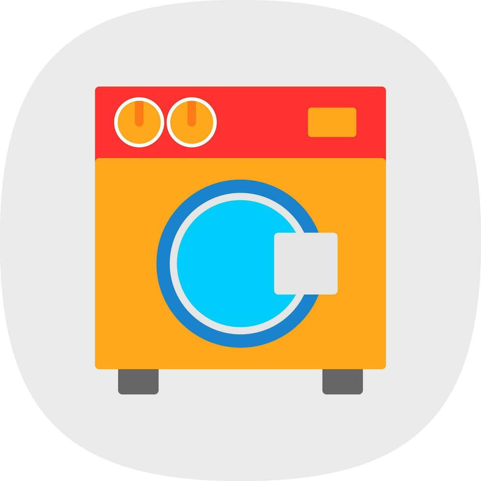 het wassen machine vector icoon ontwerp