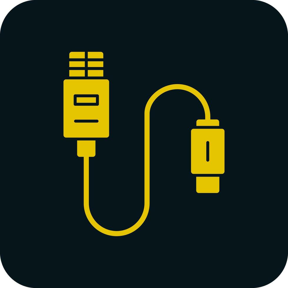 USB-kabel vector pictogram ontwerp