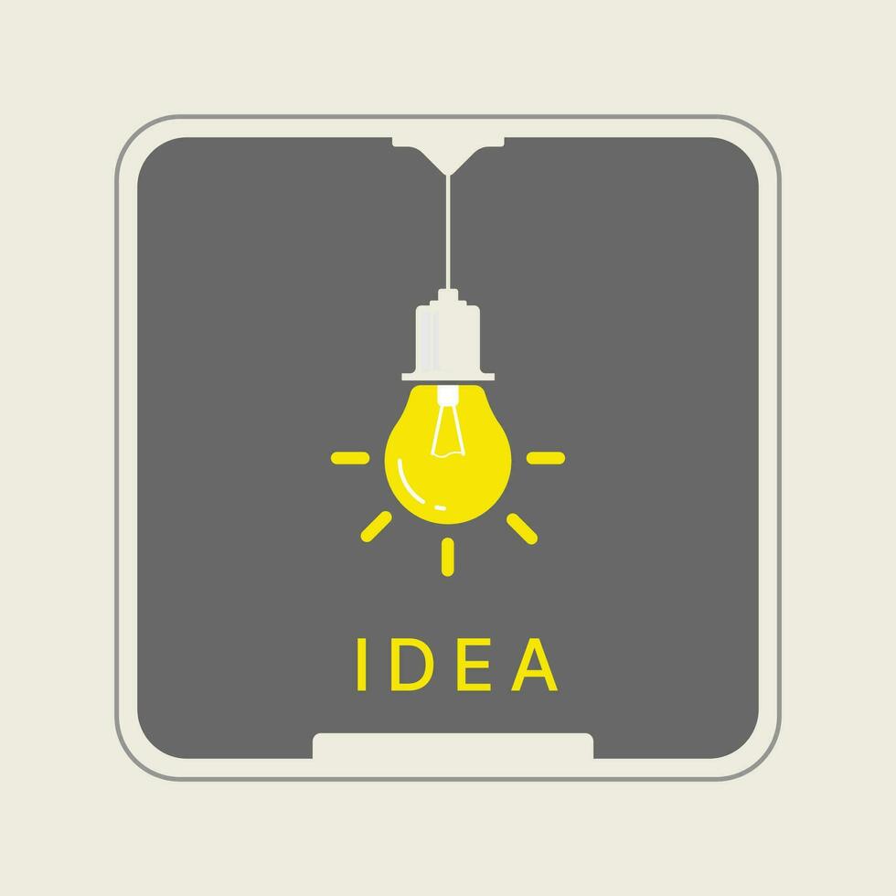 symbool idee licht lamp lamp ontwerp vector