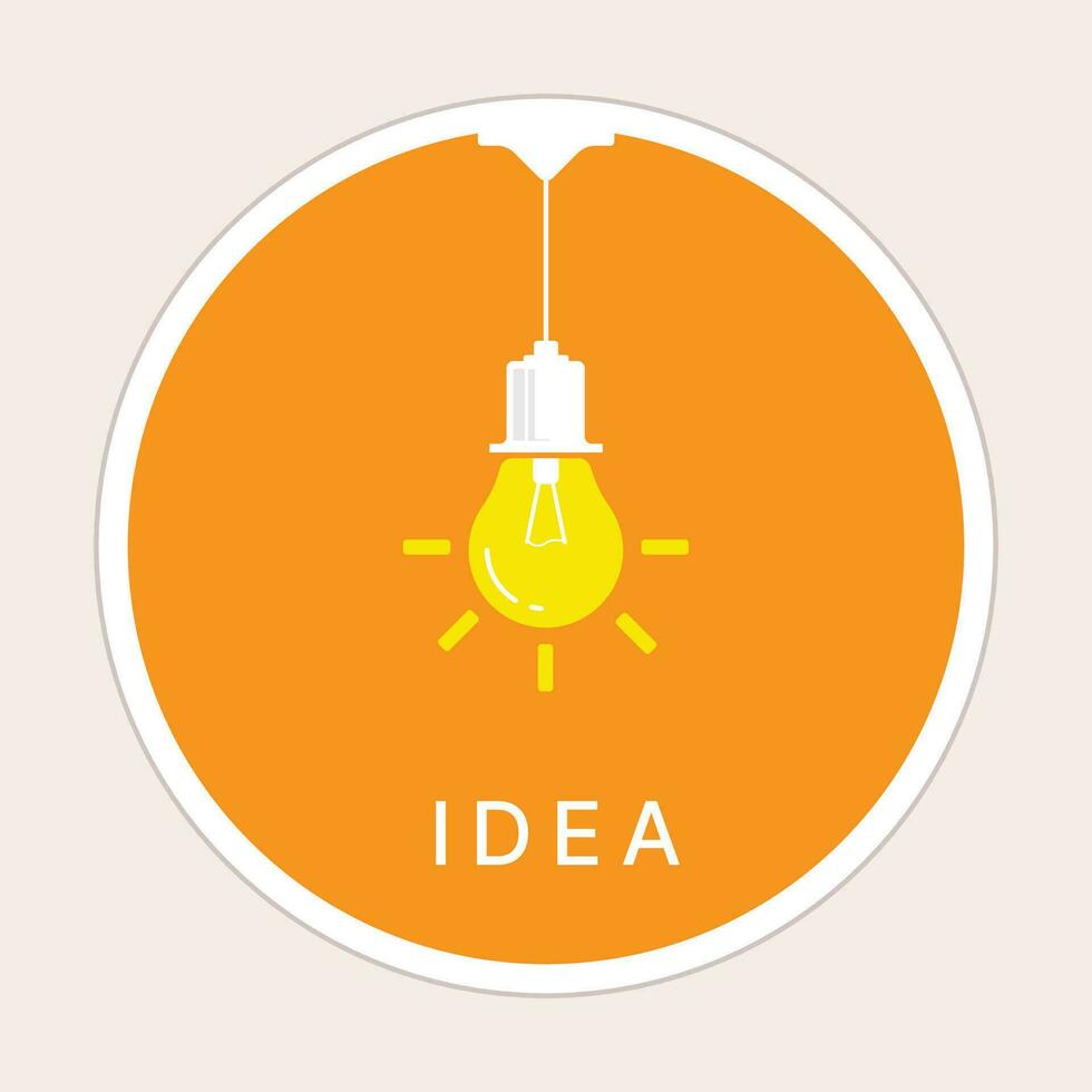 symbool idee licht lamp lamp ontwerp vector