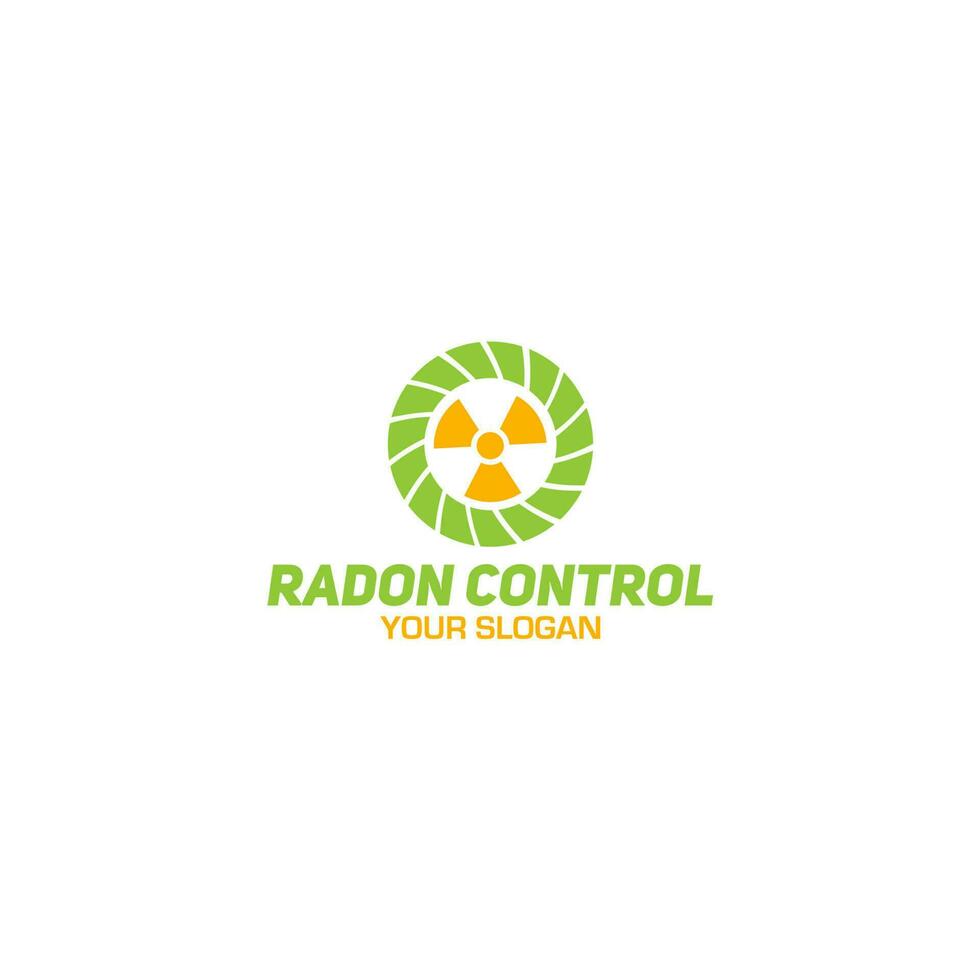 radon controle logo ontwerp vector