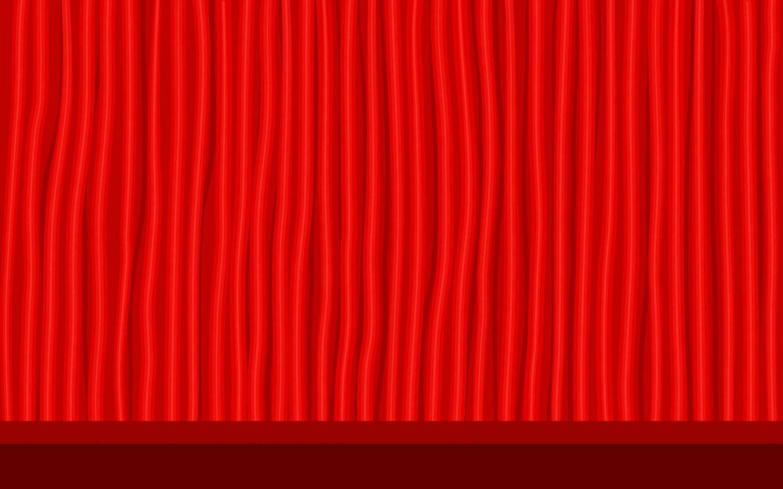 Gesloten rood gordijn achtergrond vector