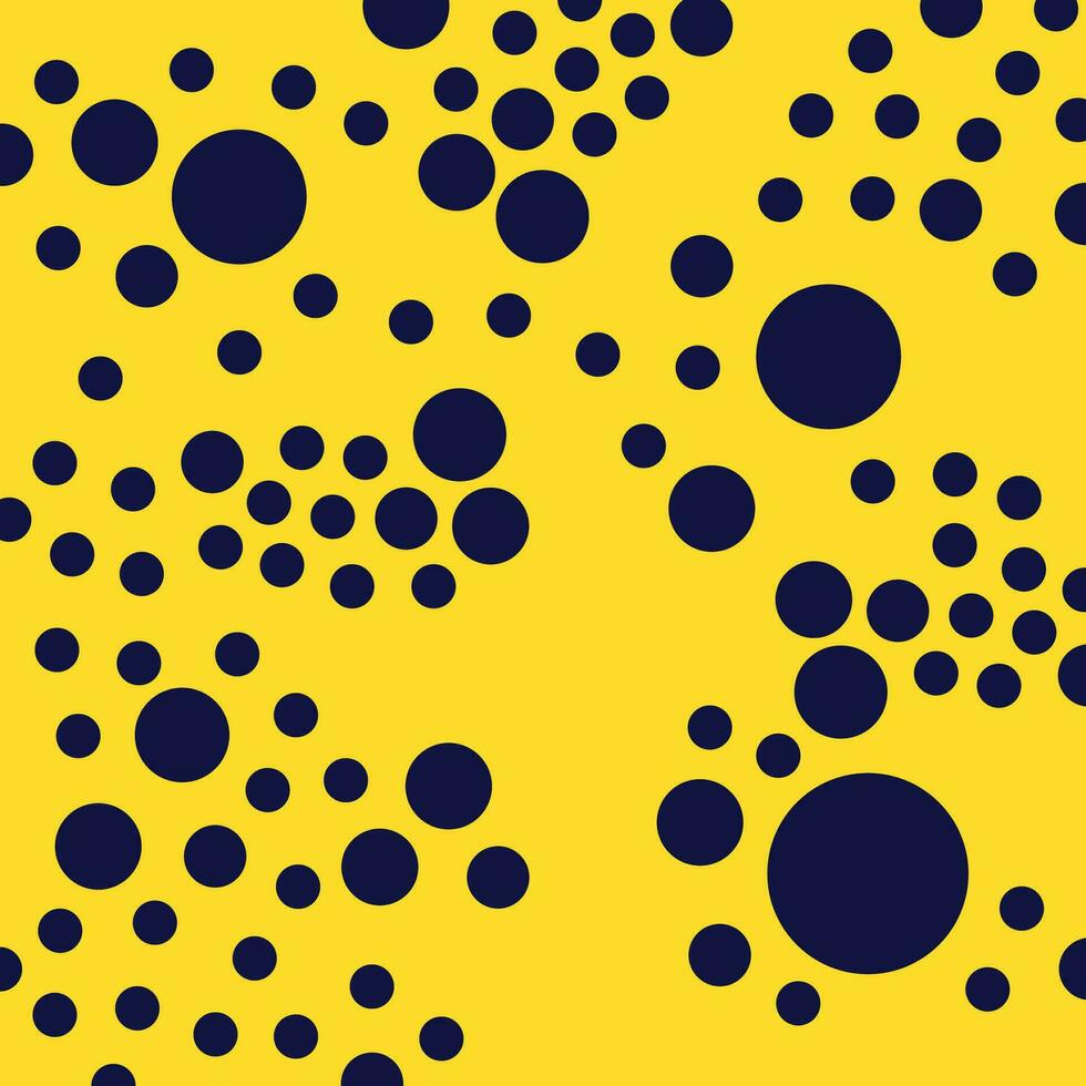 blauw en geel abstract dots patroon geschikt voor kleding stof het drukken vector