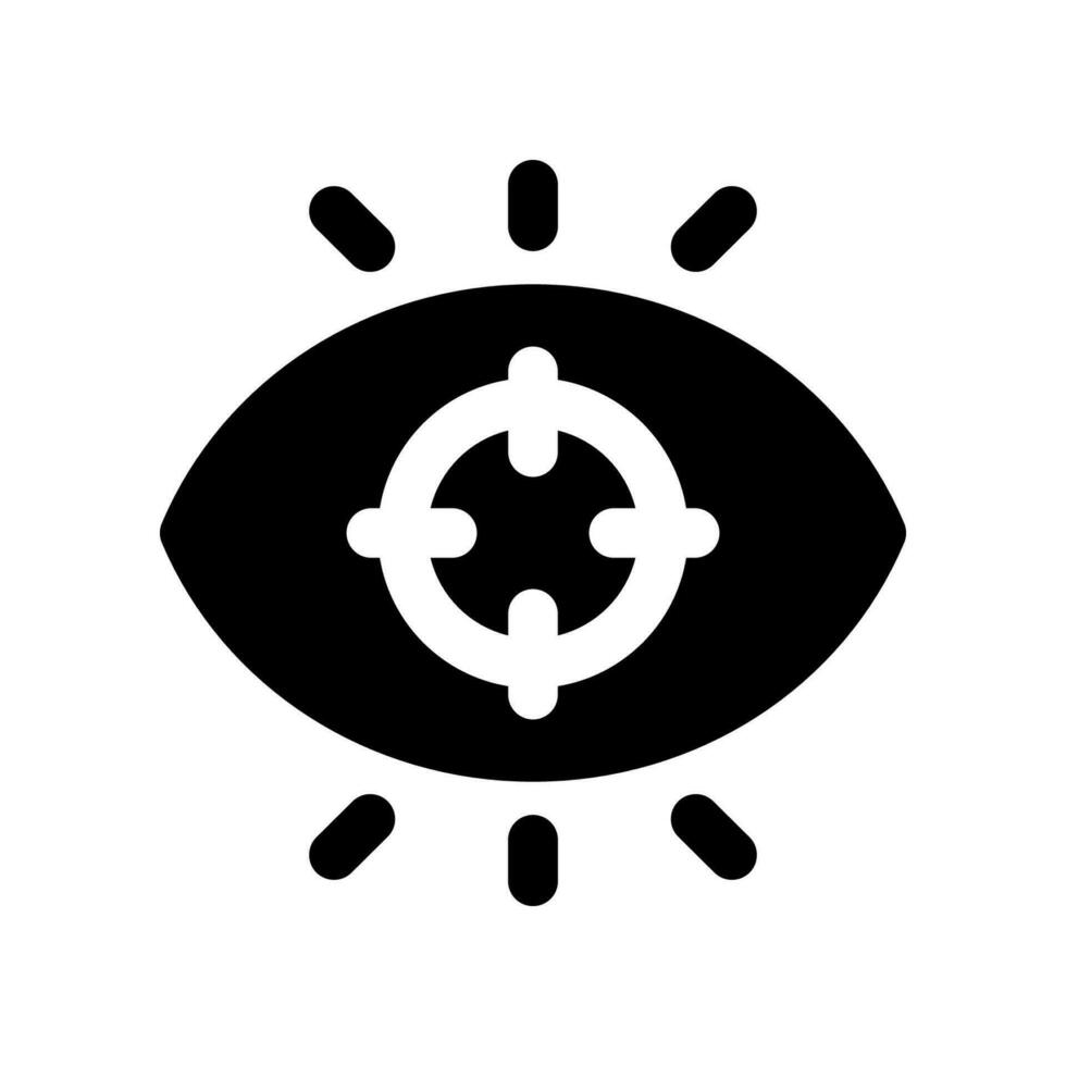 visie glyph icoon. vector icoon voor uw website, mobiel, presentatie, en logo ontwerp.