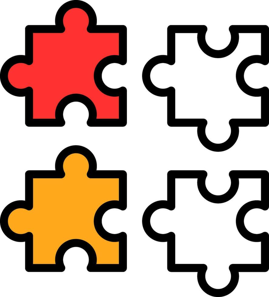 puzzels vector icoon ontwerp