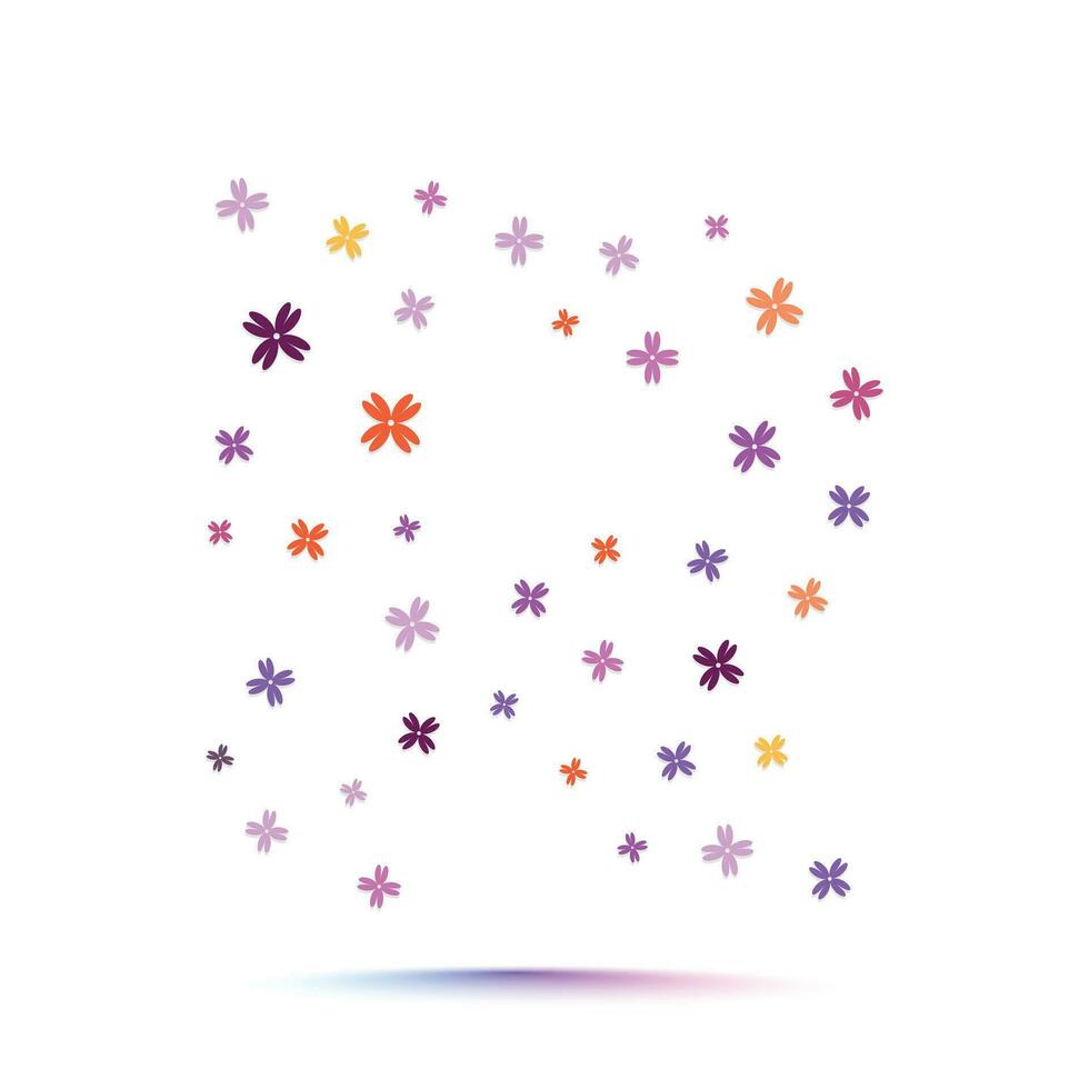 alfabet concepten elegantie brief logo en patroon met kleurrijk confetti bloemen vector
