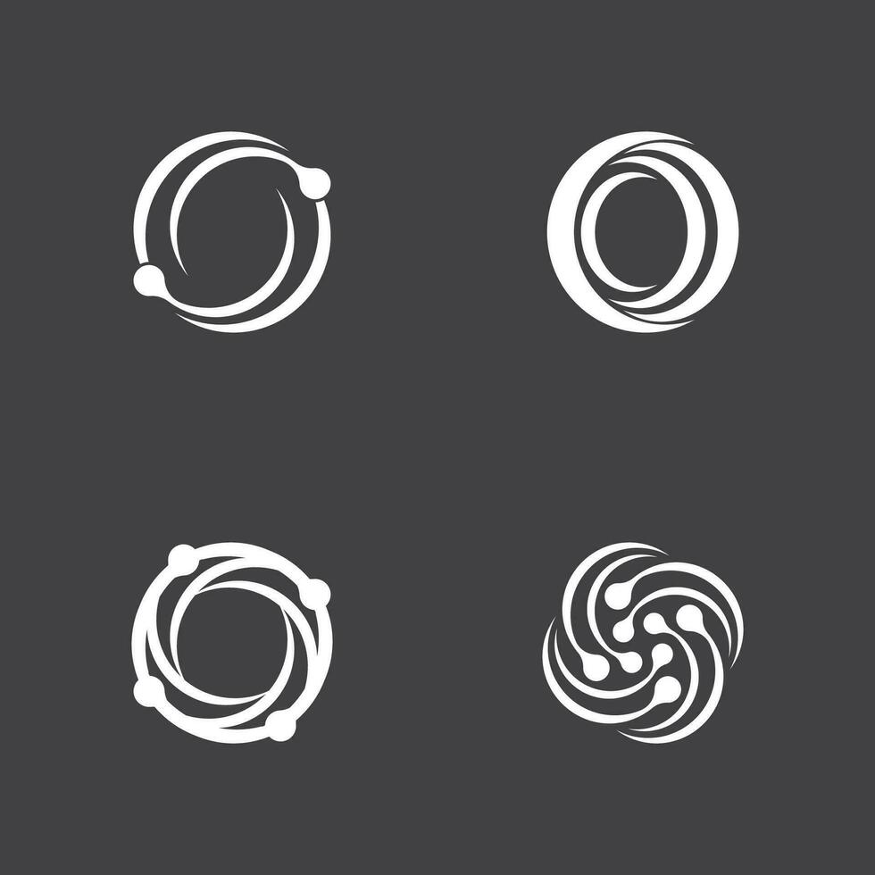 cirkel ring kolken abstract logo vector