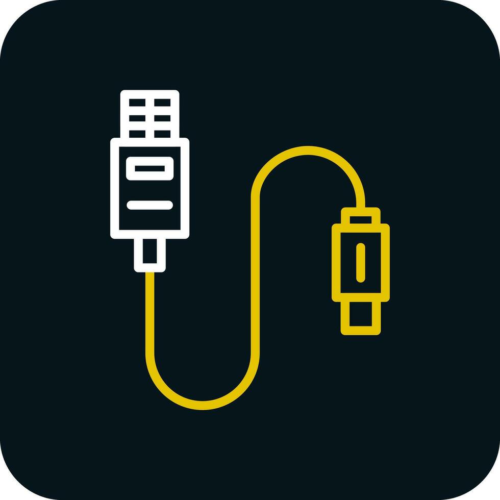 USB-kabel vector pictogram ontwerp