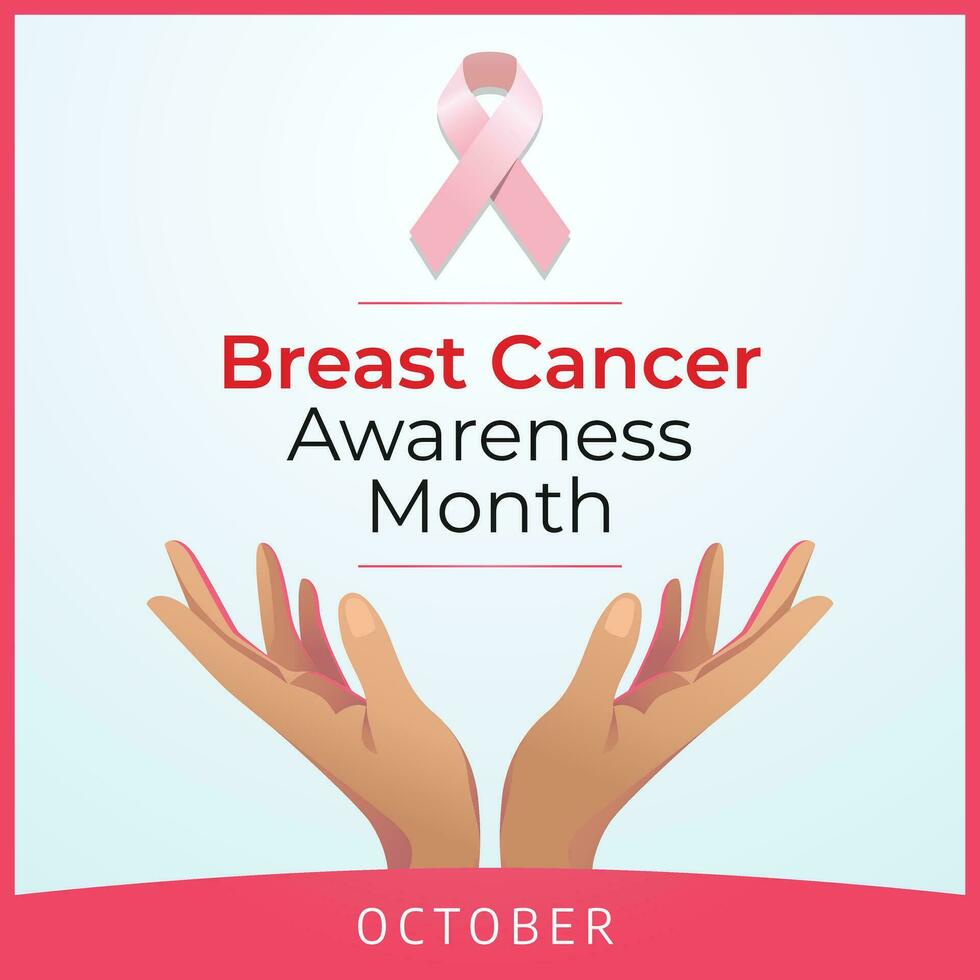 borst kanker bewustzijn maand ontwerp sjabloon mooi zo voor viering. roze lint ontwerp sjabloon. vector eps 10. vlak ontwerp.