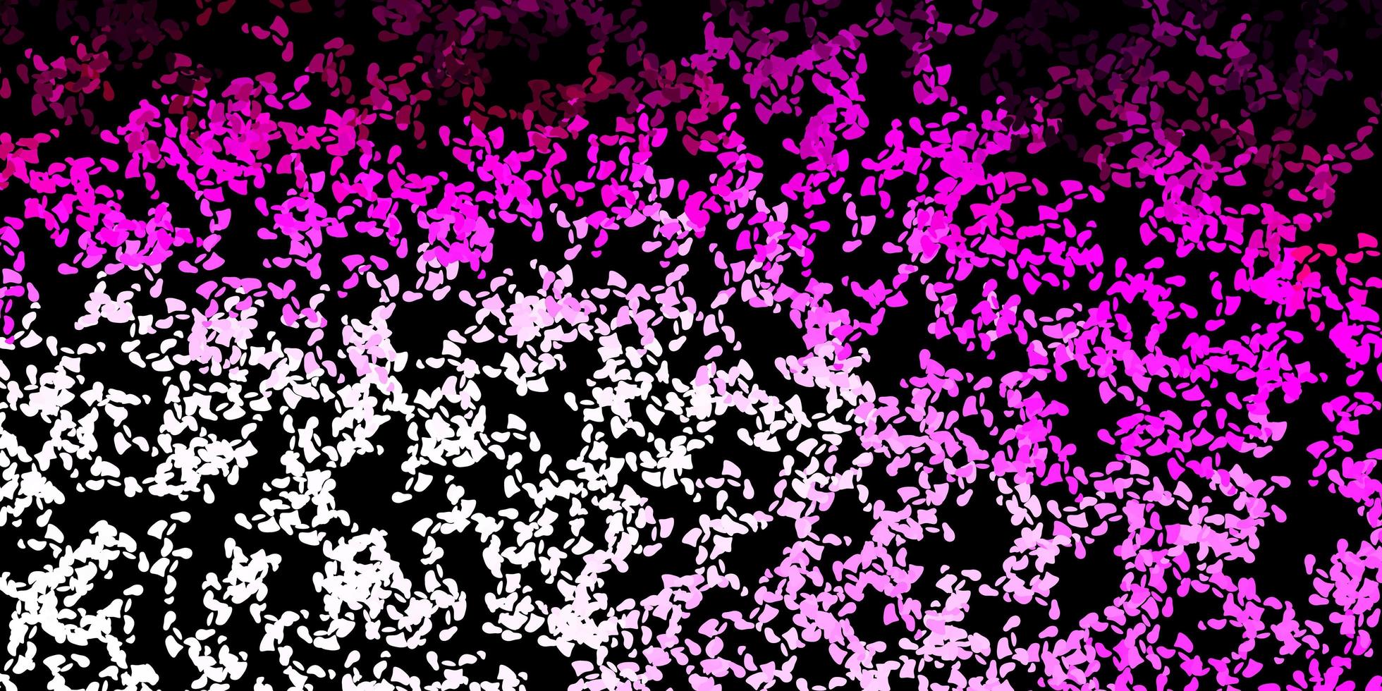 donkerroze vectormalplaatje met abstracte vormen. vector