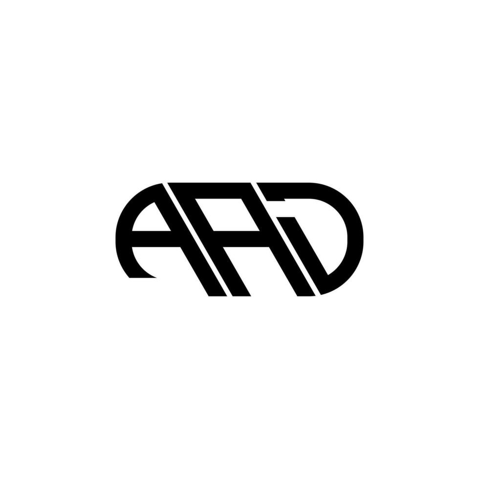 aad brief logo ontwerp. aad creatief initialen brief logo concept. aad brief ontwerp. vector