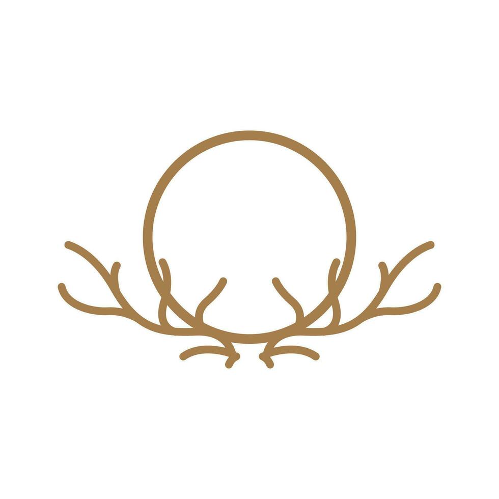hert toeter logo ontwerp toeter dier illustratie minimalistische gemakkelijk symbool icoon vector