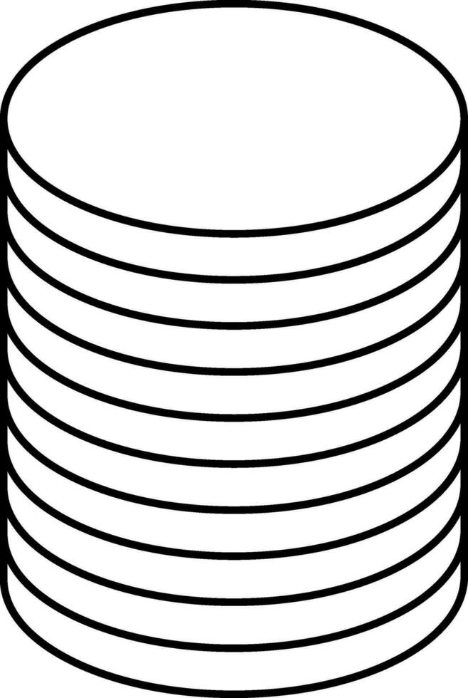 icoon stack munten Scherm beoordeling Aan uitwisseling vector