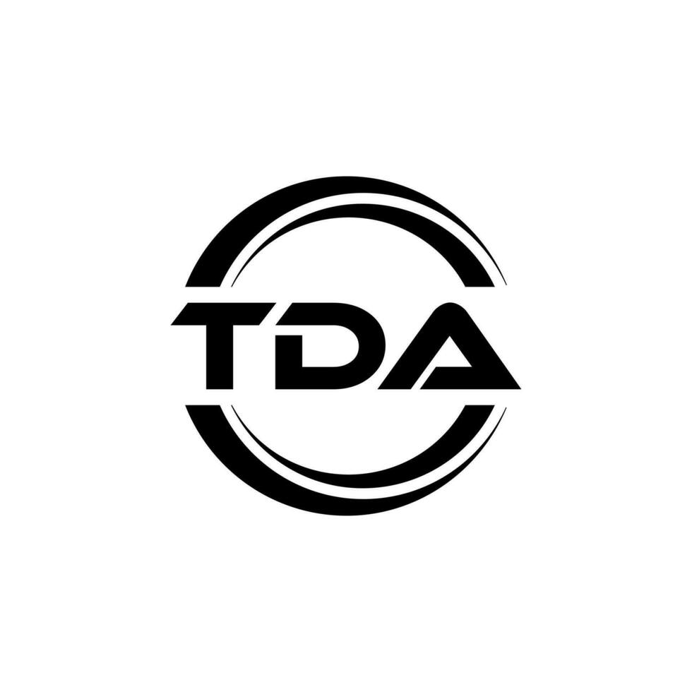 tda logo ontwerp, inspiratie voor een uniek identiteit. modern elegantie en creatief ontwerp. watermerk uw succes met de opvallend deze logo. vector