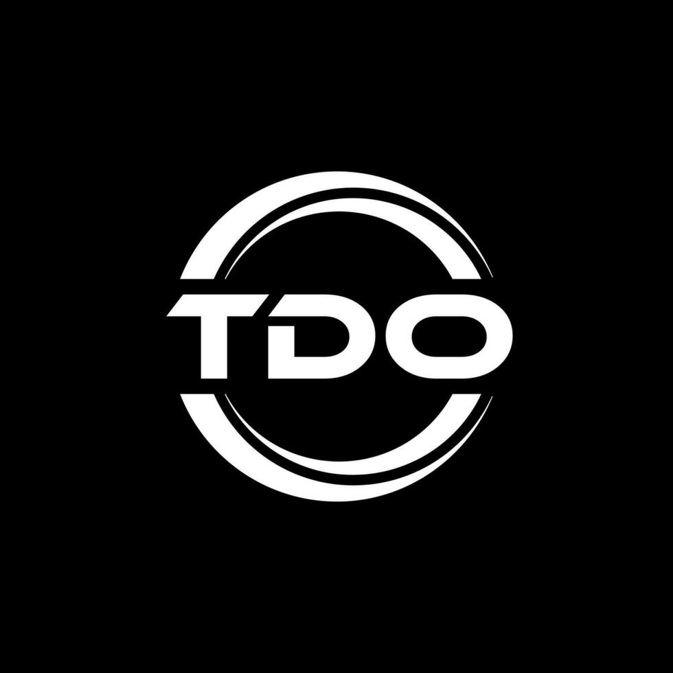 tdo logo ontwerp, inspiratie voor een uniek identiteit. modern elegantie en creatief ontwerp. watermerk uw succes met de opvallend deze logo. vector