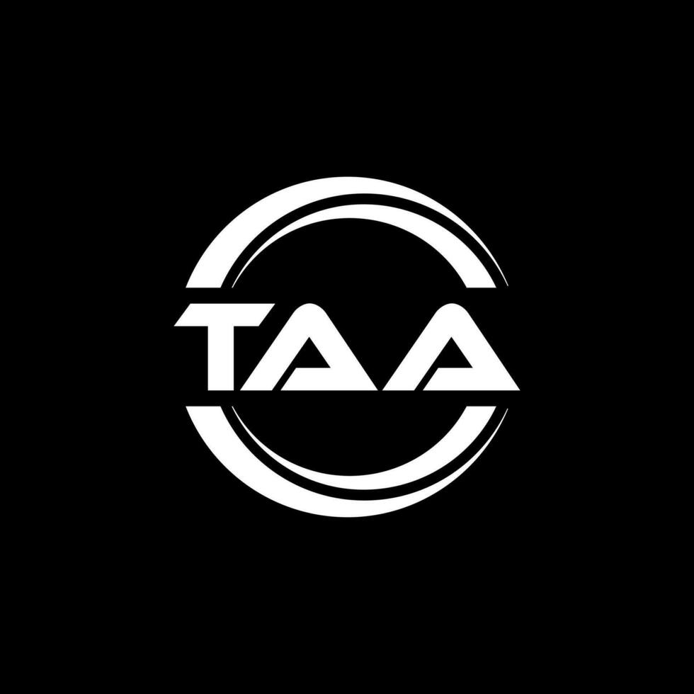 taa logo ontwerp, inspiratie voor een uniek identiteit. modern elegantie en creatief ontwerp. watermerk uw succes met de opvallend deze logo. vector