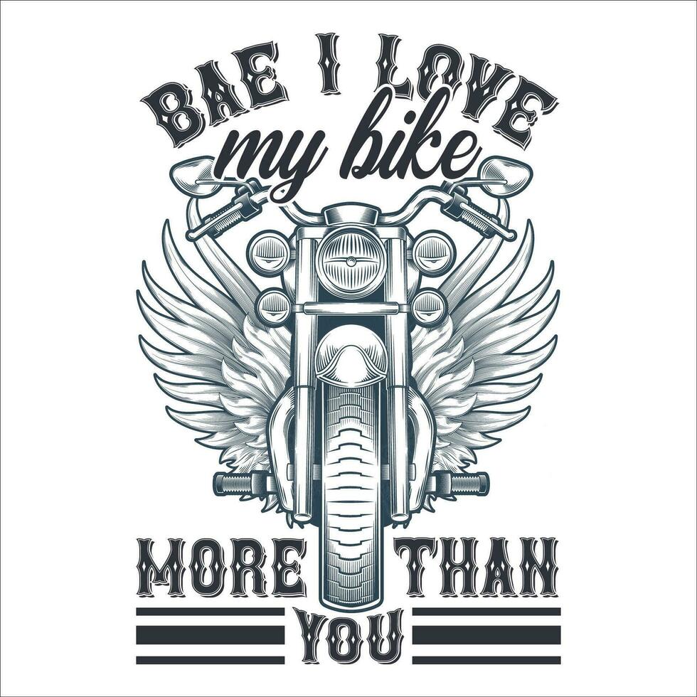 elegant , modieus en geweldig fietser en motorfiets typografie illustrator vector