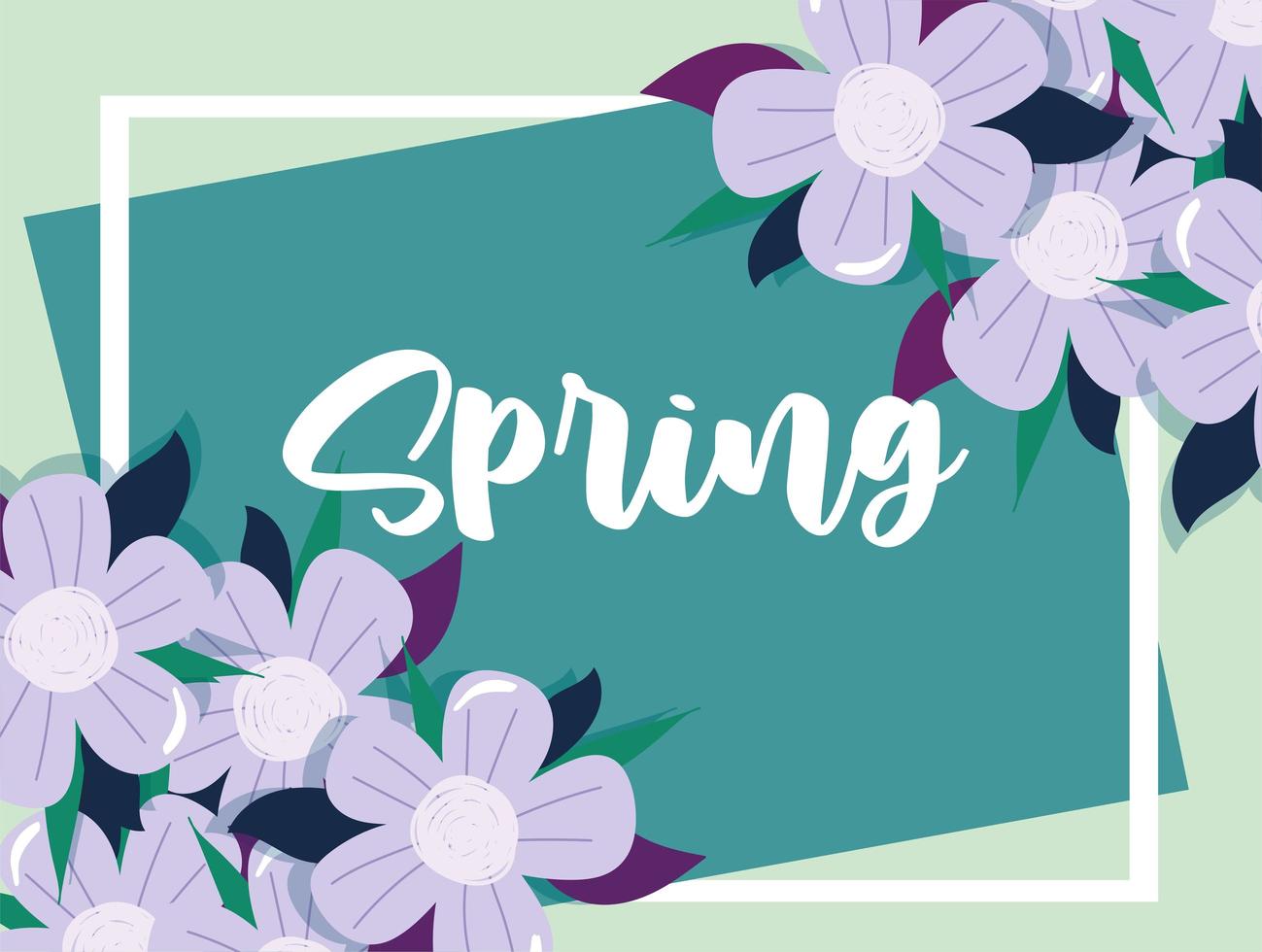 lente bloemen banner vector