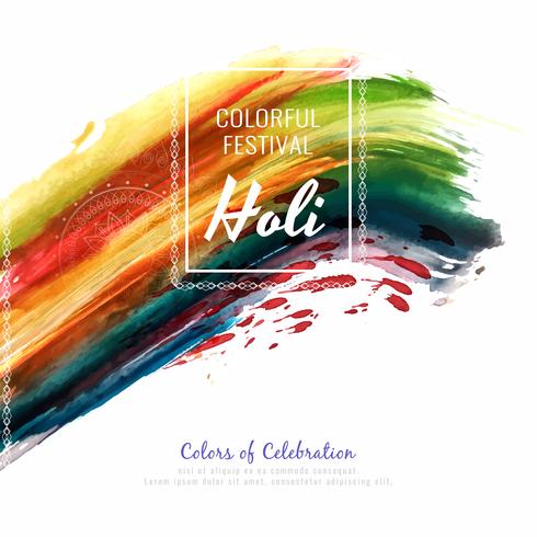 Abstracte Gelukkige Holi kleurrijke van de festivalviering illustratie als achtergrond vector