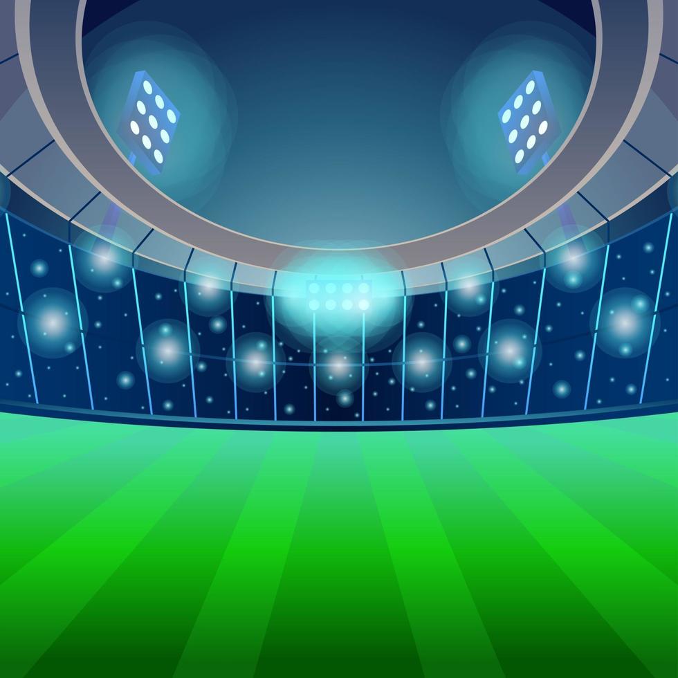 voetbal voetbal sport stadion 's nachts achtergrond vector