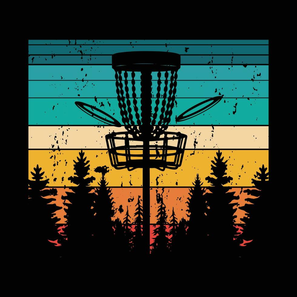 schijf golf t-shirt vector, schijf golf ontwerpen, schijf golf modieus t shirt, retro t overhemd ontwerpen, schijven grappig retro wijnoogst schijf golf t-shirt ontwerp, typografie t-shirt ontwerp, vector