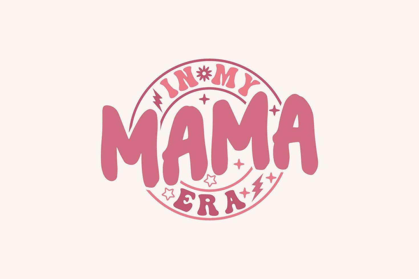 in mijn mama tijdperk eps, mama t-shirt ontwerp vector