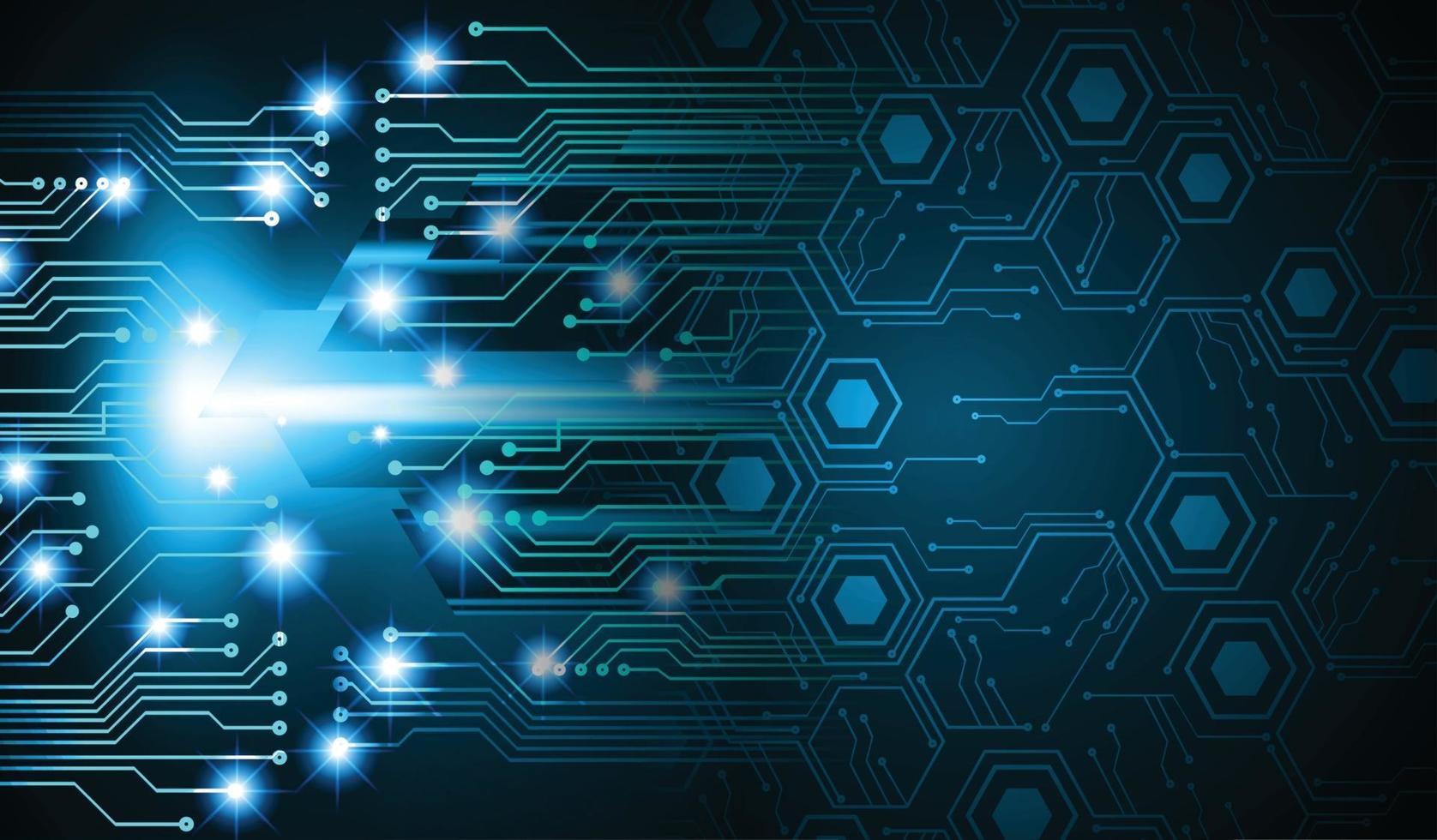 cyber circuit toekomstige technologie concept achtergrond vector