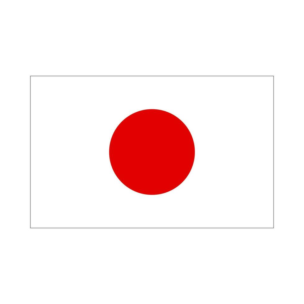 gemakkelijk Japans vlag icoon. Japan vlag icoon. vector. vector