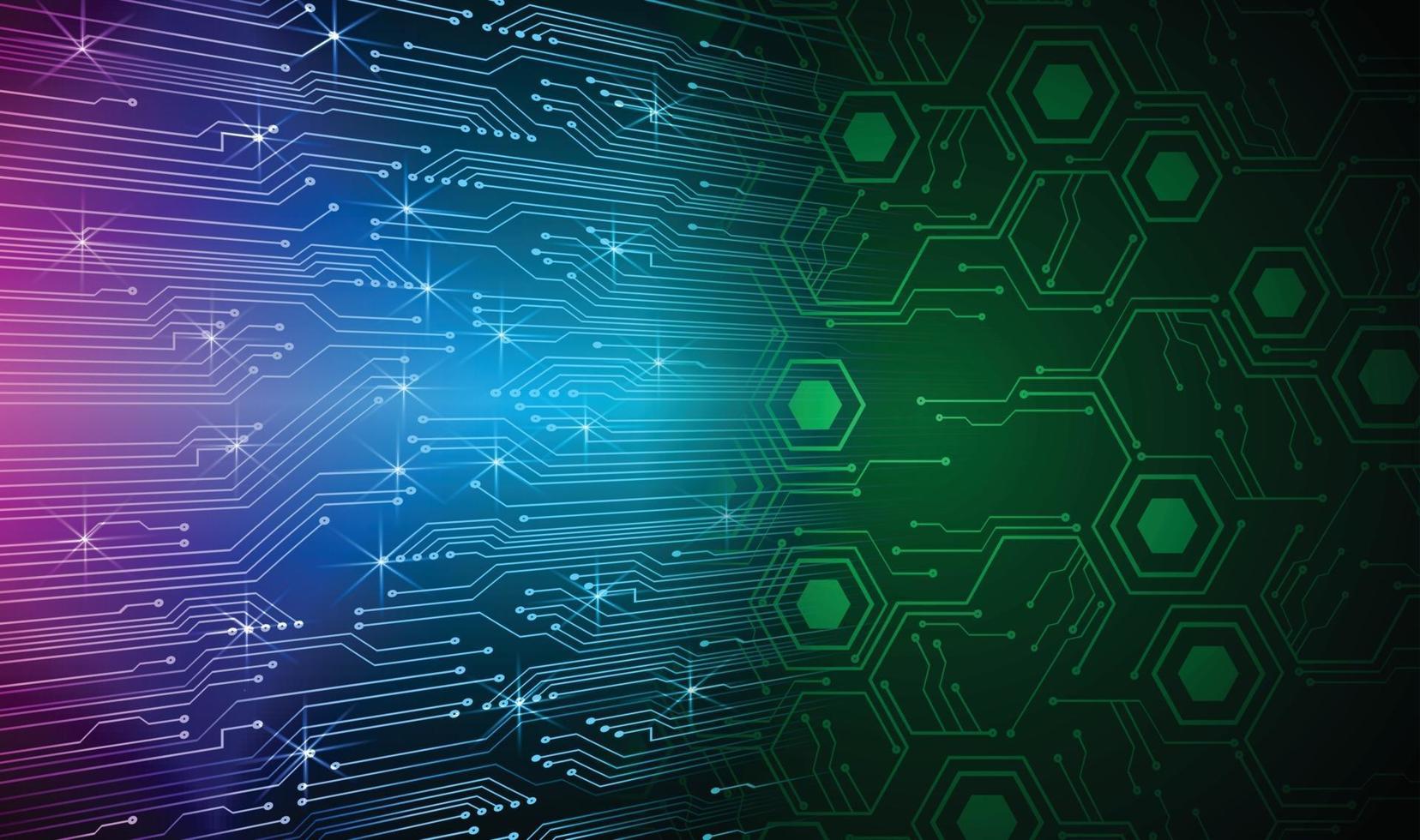 cyber circuit toekomstige technologie concept achtergrond vector