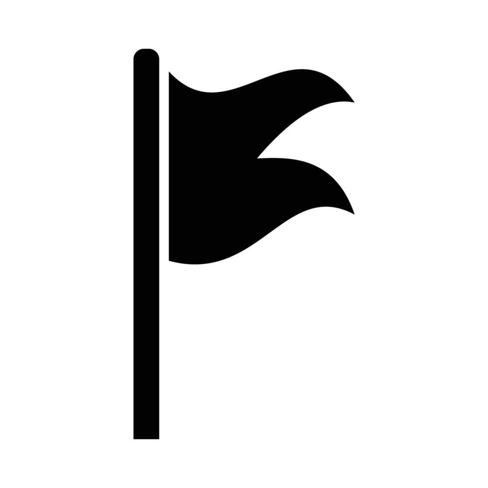 waarschuwing vlag vector glyph icoon voor persoonlijk en reclame gebruiken.