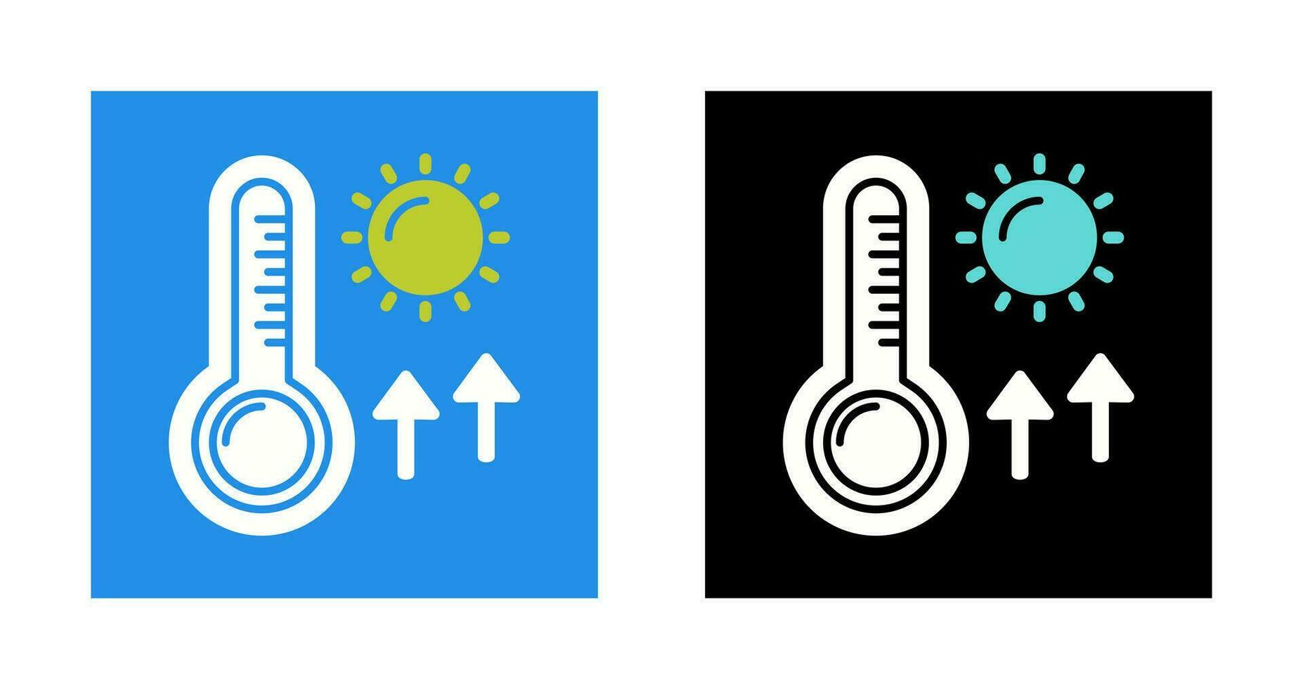 hoog temperaturen vector icoon