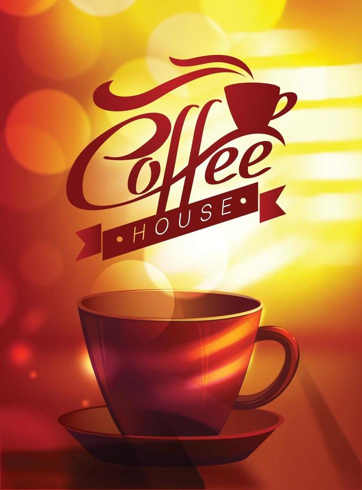 koffiehuis brochure ontwerp vector