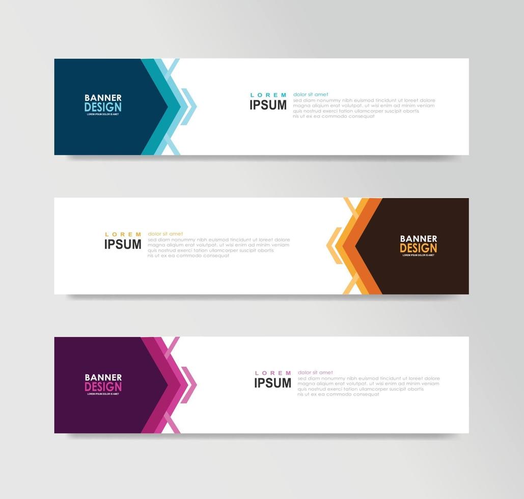 vector abstracte banner ontwerp websjabloon