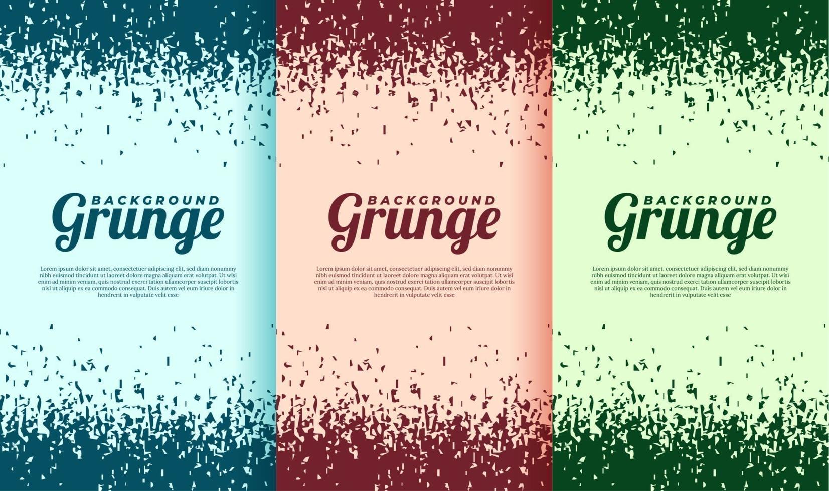 kleurrijke grunge-brochure vector