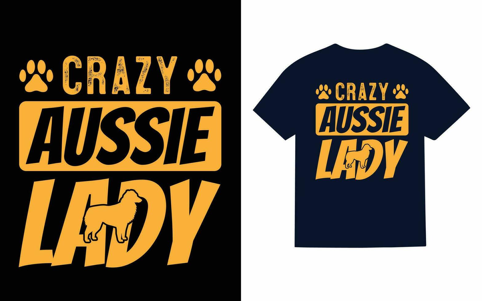 Australisch herder hond t-shirt ontwerp vector