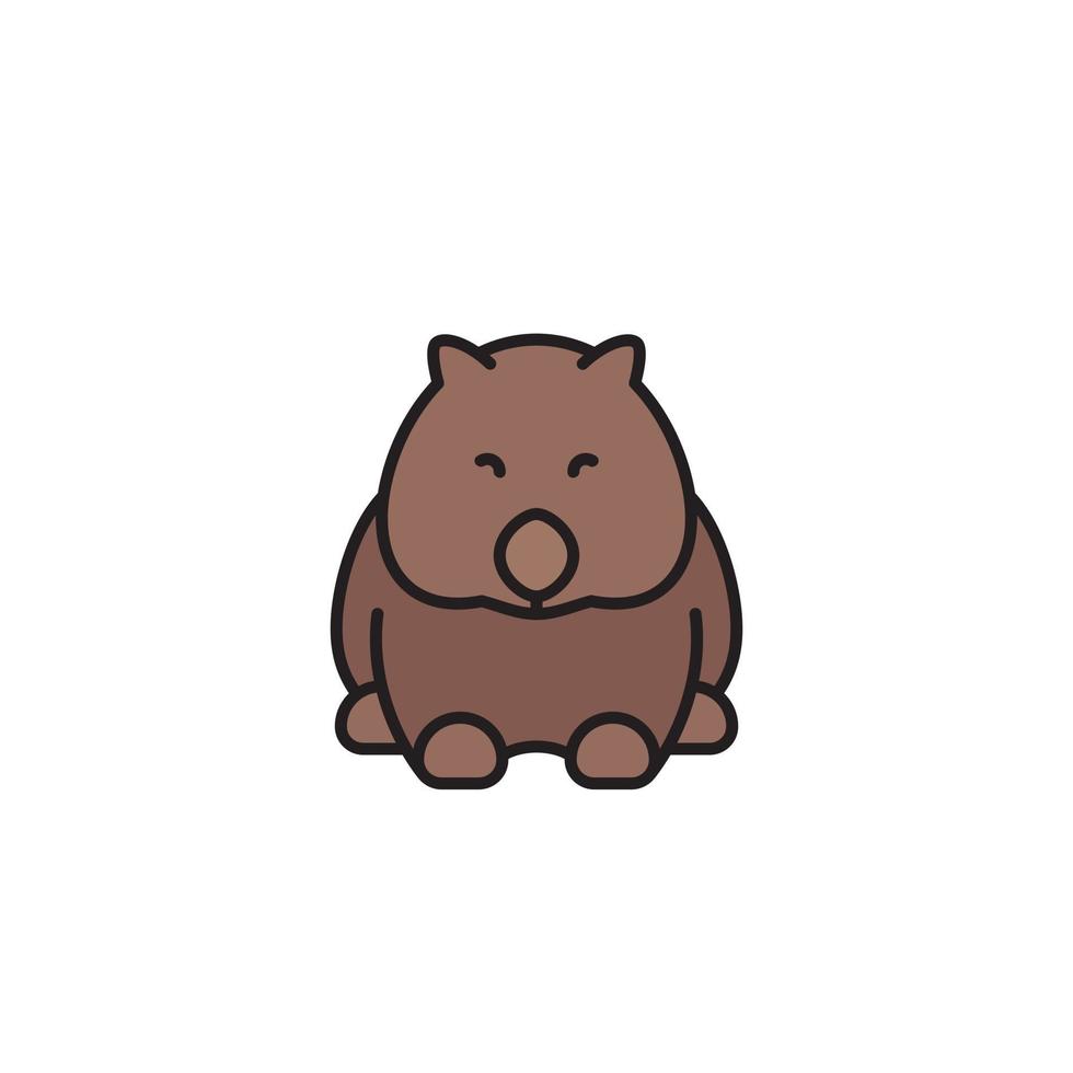 wombat vector pictogram