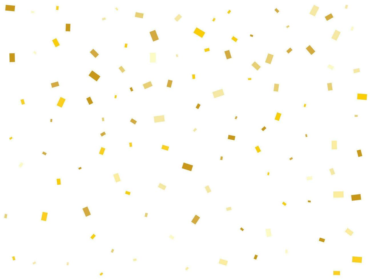 licht gouden rechthoeken confetti achtergrond. vector illustratie