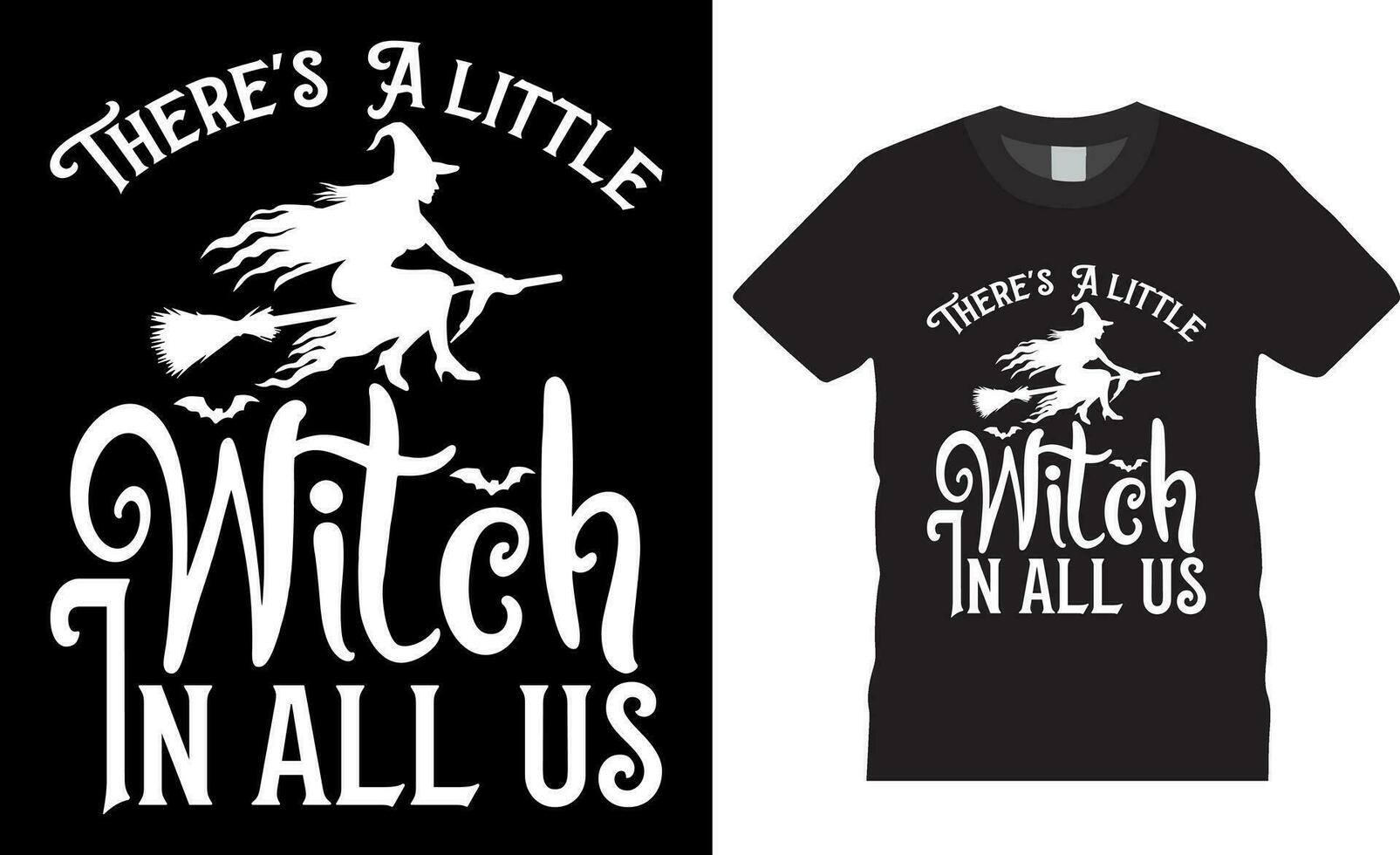er is een weinig heks in allemaal van ons halloween vector grafisch t-shirt ontwerp