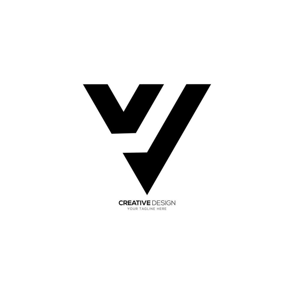 brief vv eerste driehoek modern vorm uniek monogram elegant logo. v logo vector
