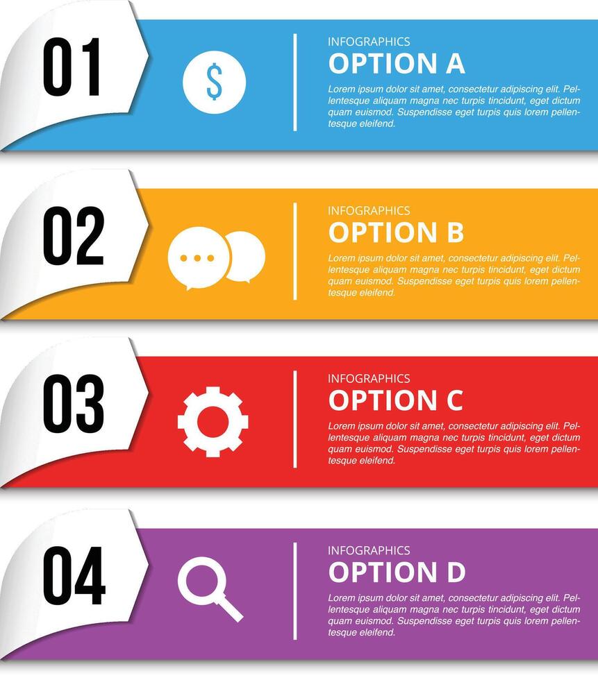 infographic banier vector