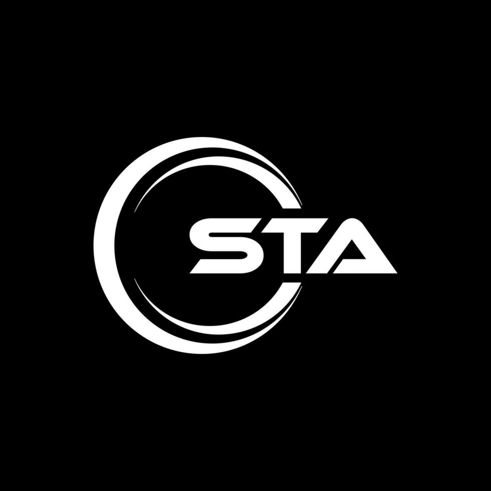 sta logo ontwerp, inspiratie voor een uniek identiteit. modern elegantie en creatief ontwerp. watermerk uw succes met de opvallend deze logo. vector