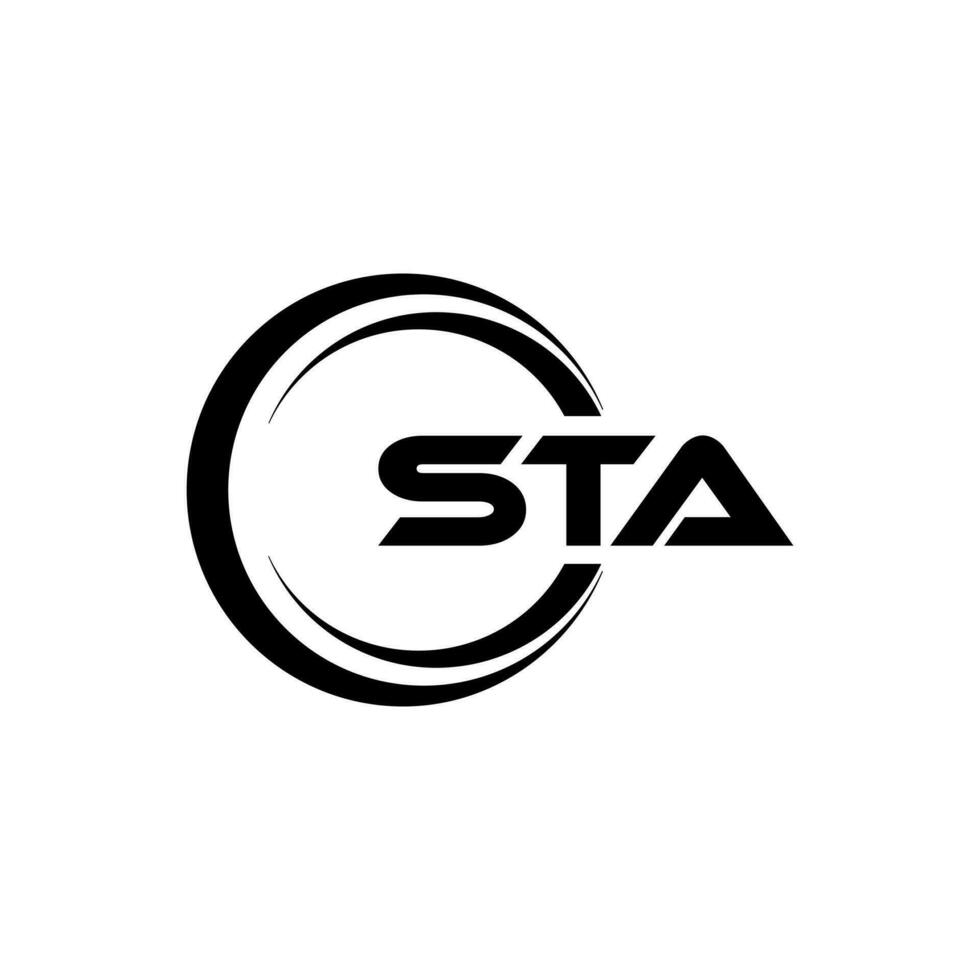 sta logo ontwerp, inspiratie voor een uniek identiteit. modern elegantie en creatief ontwerp. watermerk uw succes met de opvallend deze logo. vector