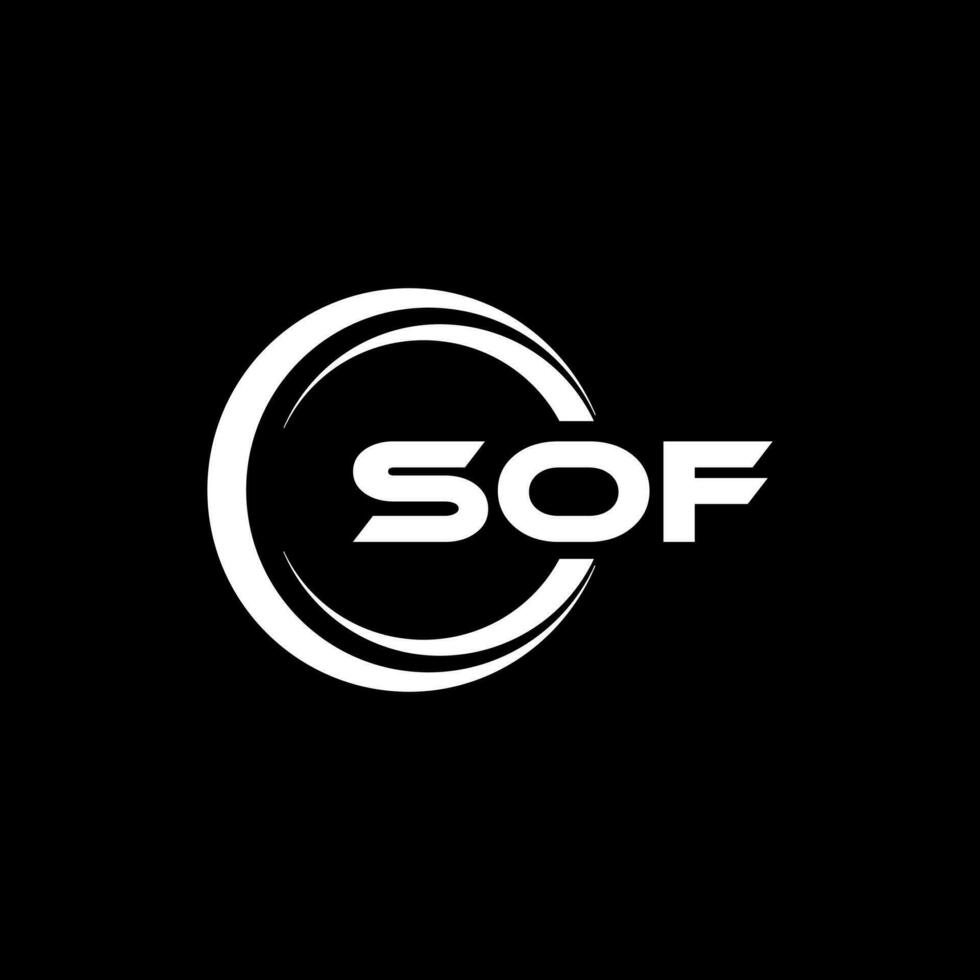 sof logo ontwerp, inspiratie voor een uniek identiteit. modern elegantie en creatief ontwerp. watermerk uw succes met de opvallend deze logo. vector