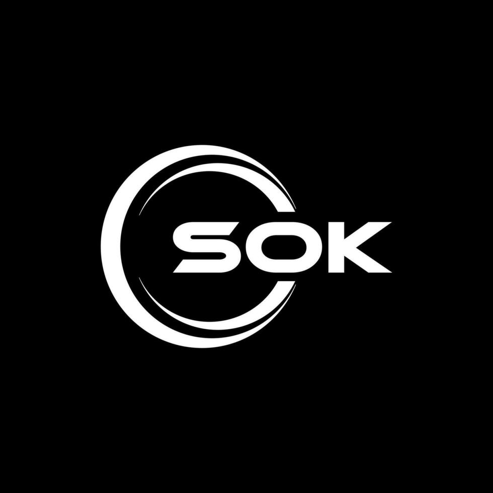 sok logo ontwerp, inspiratie voor een uniek identiteit. modern elegantie en creatief ontwerp. watermerk uw succes met de opvallend deze logo. vector