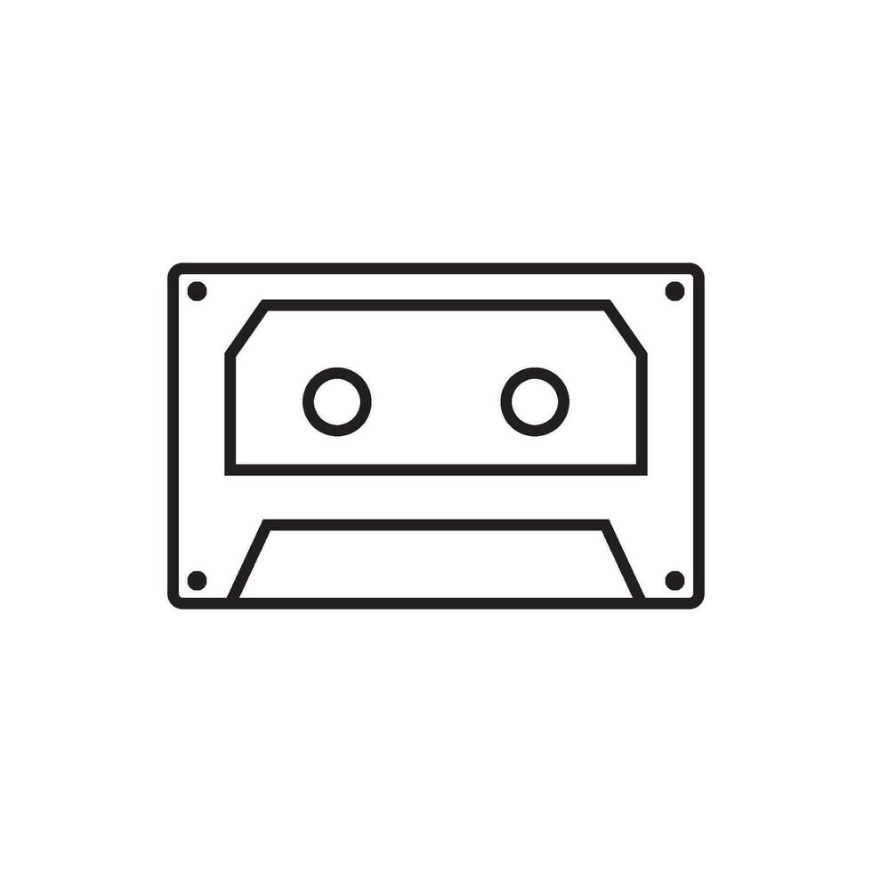 cassette pictogram vector