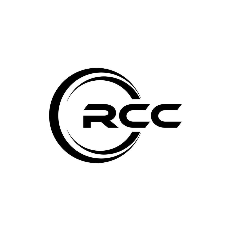 rcc logo ontwerp, inspiratie voor een uniek identiteit. modern elegantie en creatief ontwerp. watermerk uw succes met de opvallend deze logo. vector