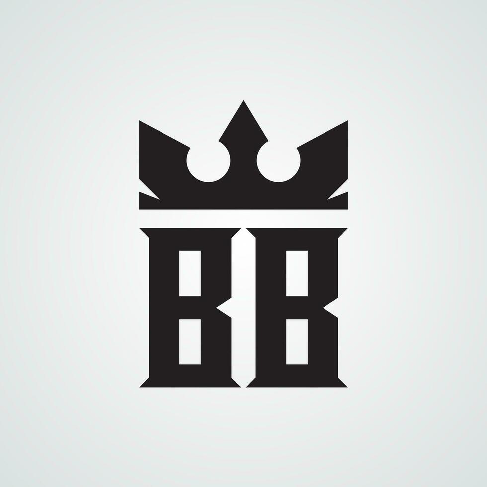 modern bb logo ontwerp sjabloon. royalty-vrij vector illustratie