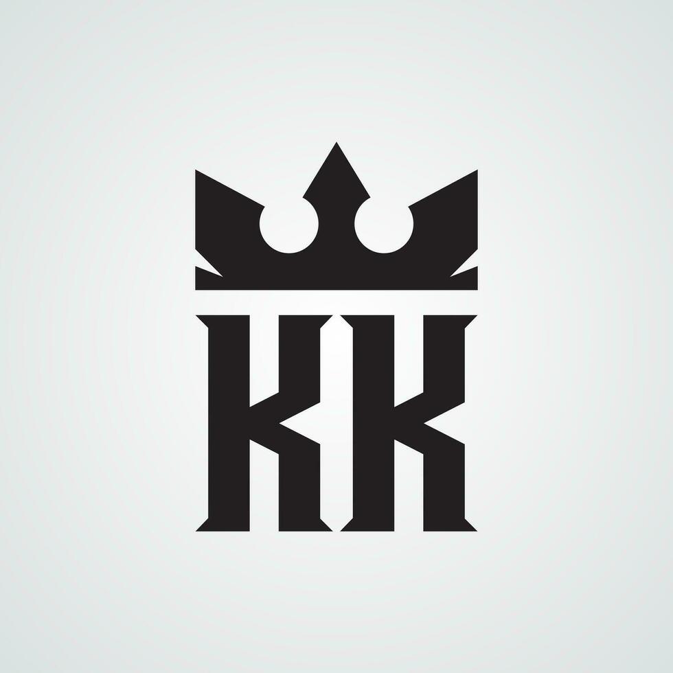 mordan kk logo ontwerp sjabloon. royalty-vrij vector illustratie